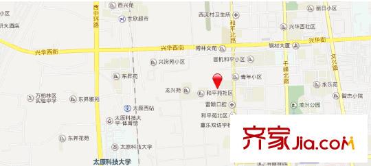 省建八公司單位宿舍交通圖太原  