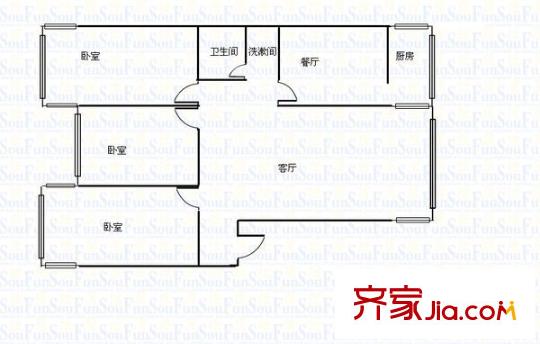 華夏數(shù)碼中心 4室 戶型圖
