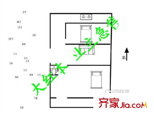 太原 服裝城電力開關廠宿舍 戶型圖