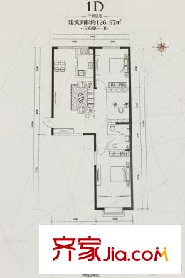 五龍灣?府東天地1D戶型 3室2廳1衛(wèi)1廚