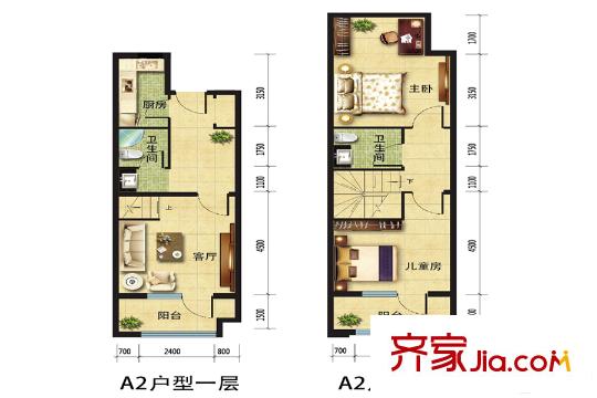 蘭田?傳奇A2戶型 3室2廳2衛(wèi)1廚