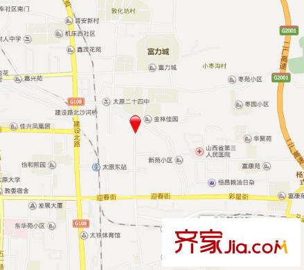 省五交化宿舍交通圖太原  