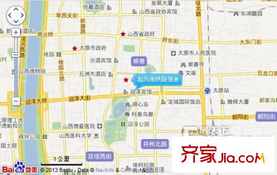 起鳳街鐵路宿舍交通圖太原  