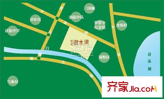 智誠(chéng)御水灣交通圖