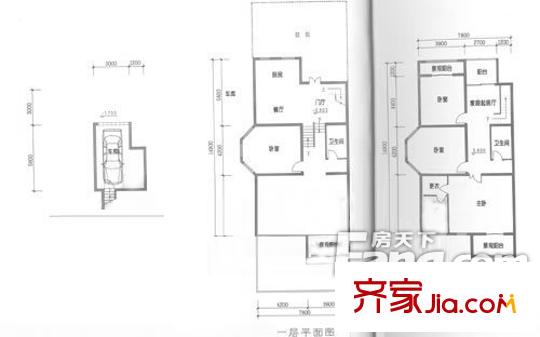 花香麗舍戶型圖平面圖 4室