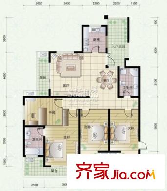 濱湖公園九號 5室 戶型圖