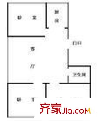 省政府平陽路宿舍 3室 戶型圖