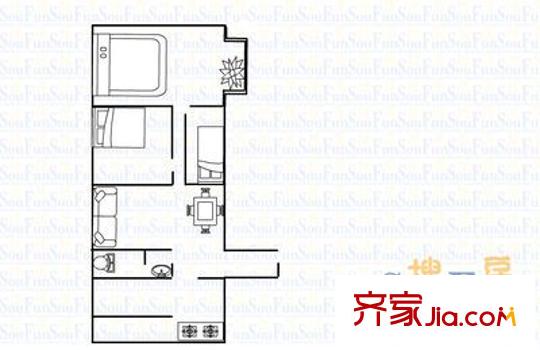 郵電雙東小區(qū)戶型圖雙東郵電小區(qū) 3室 戶型圖 3室1廳1衛(wèi)1廚