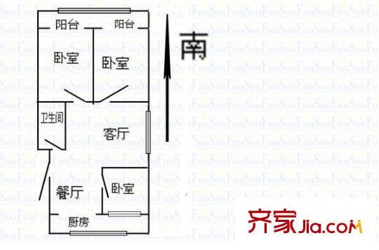 太原 三監(jiān)宿舍 戶型圖