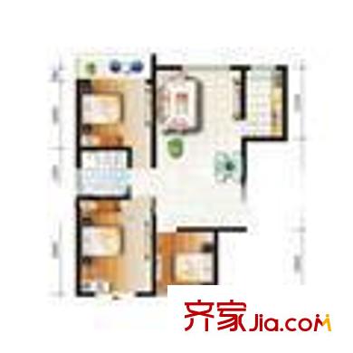 龍景尚都戶型圖戶型圖 3室
