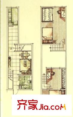 晉安新村 2室 戶型圖