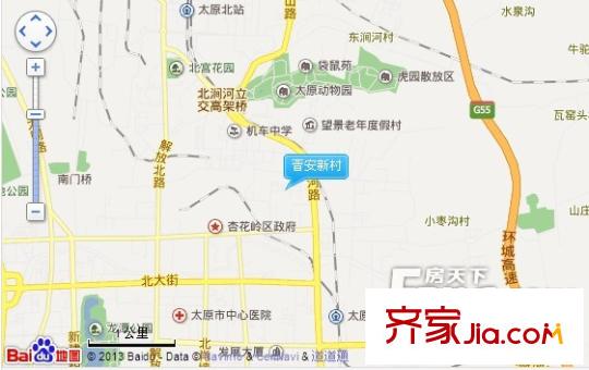 晉安新村交通圖太原  
