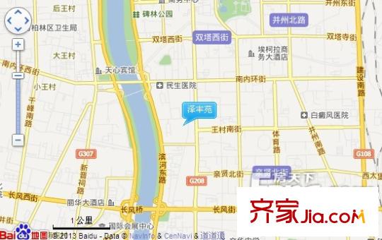 澤豐苑交通圖太原  