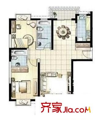 梧桐小區(qū) 0室 戶型圖