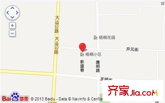 梧桐小區(qū)交通圖太原  