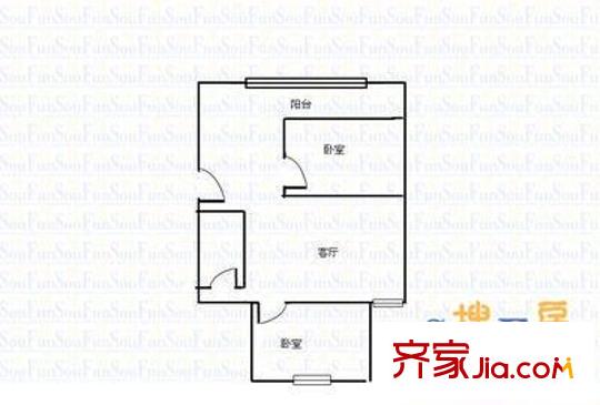 中醫(yī)學(xué)院家屬樓 0室 戶(hù)型圖