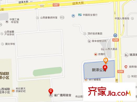新澤公寓交通圖太原  
