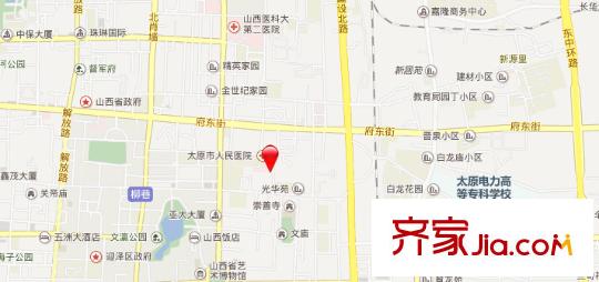 杏花巷衛(wèi)生廳宿舍交通圖太原  