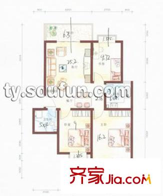 太原 紫荊假日 戶型圖
