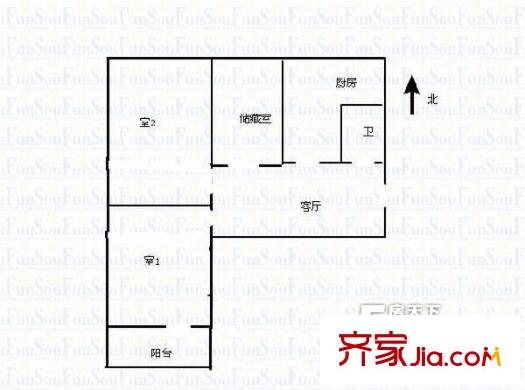 太原 小北門機床廠宿舍 戶型圖