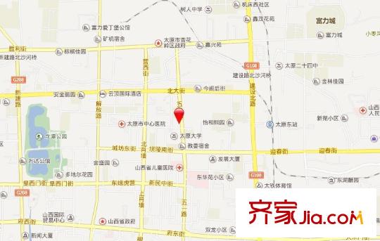 小北門機床廠宿舍交通圖太原  