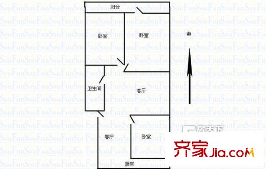 康怡小區(qū)戶型圖1 