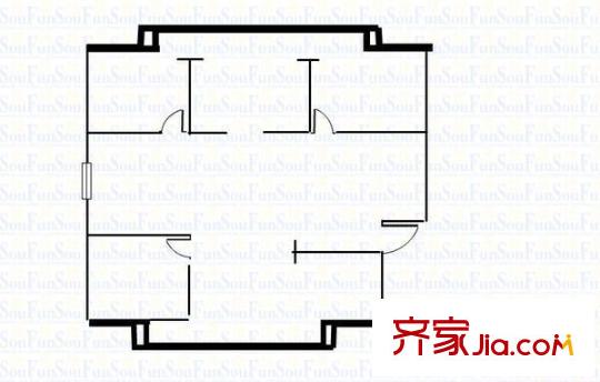 寇莊公寓 4室 戶型圖