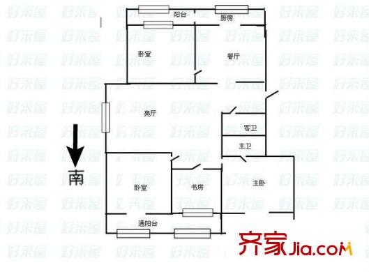 寇莊公寓 0室 戶型圖