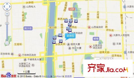 啟迪園交通圖太原  