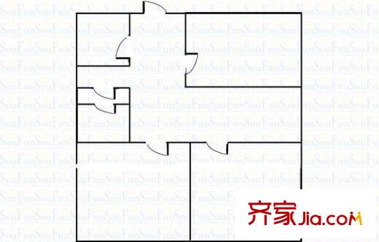 精工家園住宅小區(qū) 3室 戶型圖