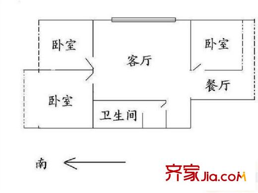 太原 路橋公司宿舍 戶型圖