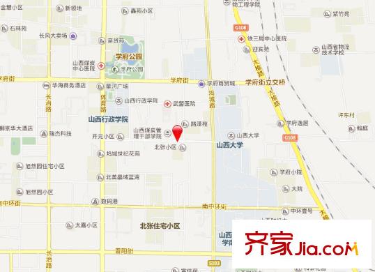 路橋公司宿舍交通圖太原  