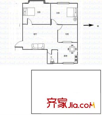 漪鑫雅園 3室 戶型圖