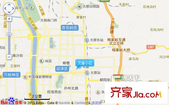 文廟小區(qū)交通圖太原  