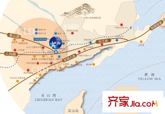 山海苑區(qū)位圖