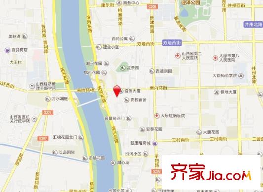 太原市園林局宿舍交通圖太原  