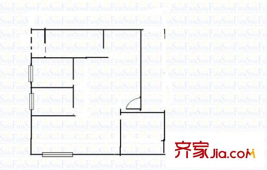 漪汾華苑北區(qū)戶型圖漪汾華苑(茂華) 3室 戶型圖 3室2廳1衛(wèi)1廚