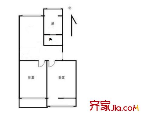 清新雅苑 2室 戶(hù)型圖