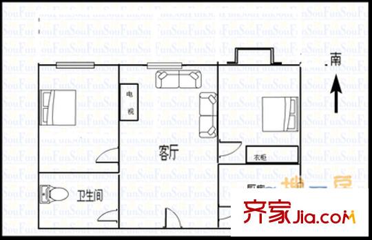中銀百合美地 2室 戶型圖