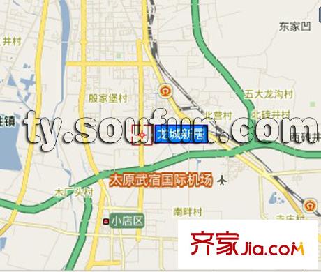 龍城新居交通圖