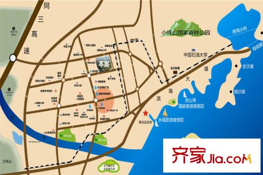 瑯琊臺家園區(qū)位圖