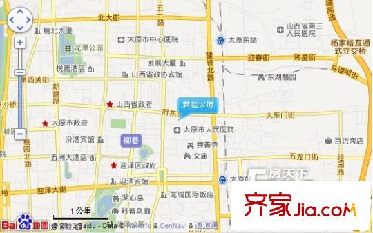 君臨大廈交通圖太原  