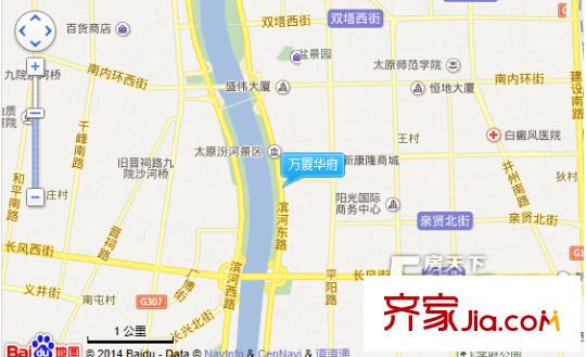 萬廈華府交通圖太原  