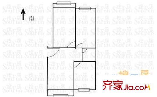 迎澤苑 3室 戶型圖
