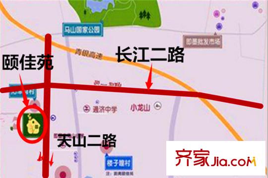 頤佳苑交通區(qū)位圖