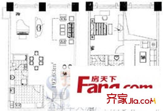 東大盛世華庭戶(hù)型圖5室
