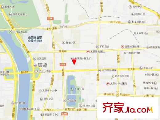 北大街消防隊宿舍交通圖太原  