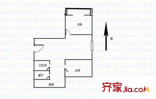 路澤苑 2室 戶型圖