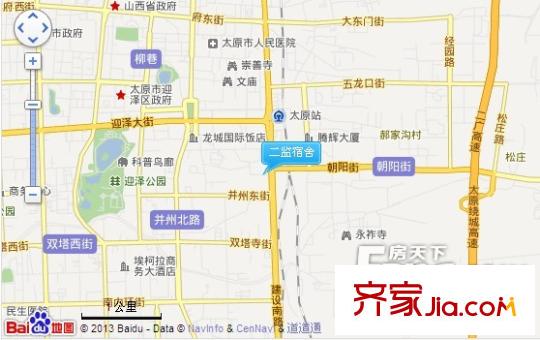 二監(jiān)宿舍交通圖太原  