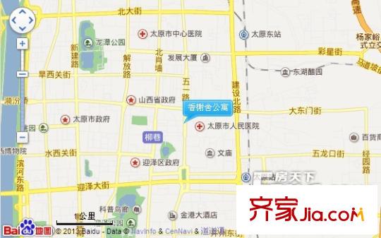 香榭舍公寓交通圖太原  